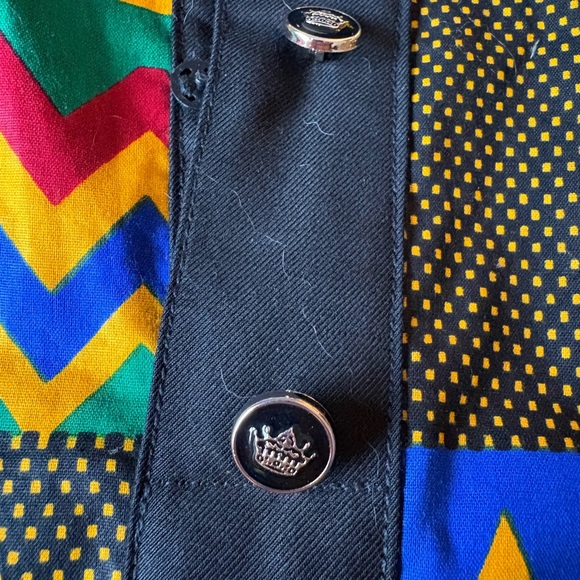 Black/Multicolor Men's Jacket - Picture 5 of 6